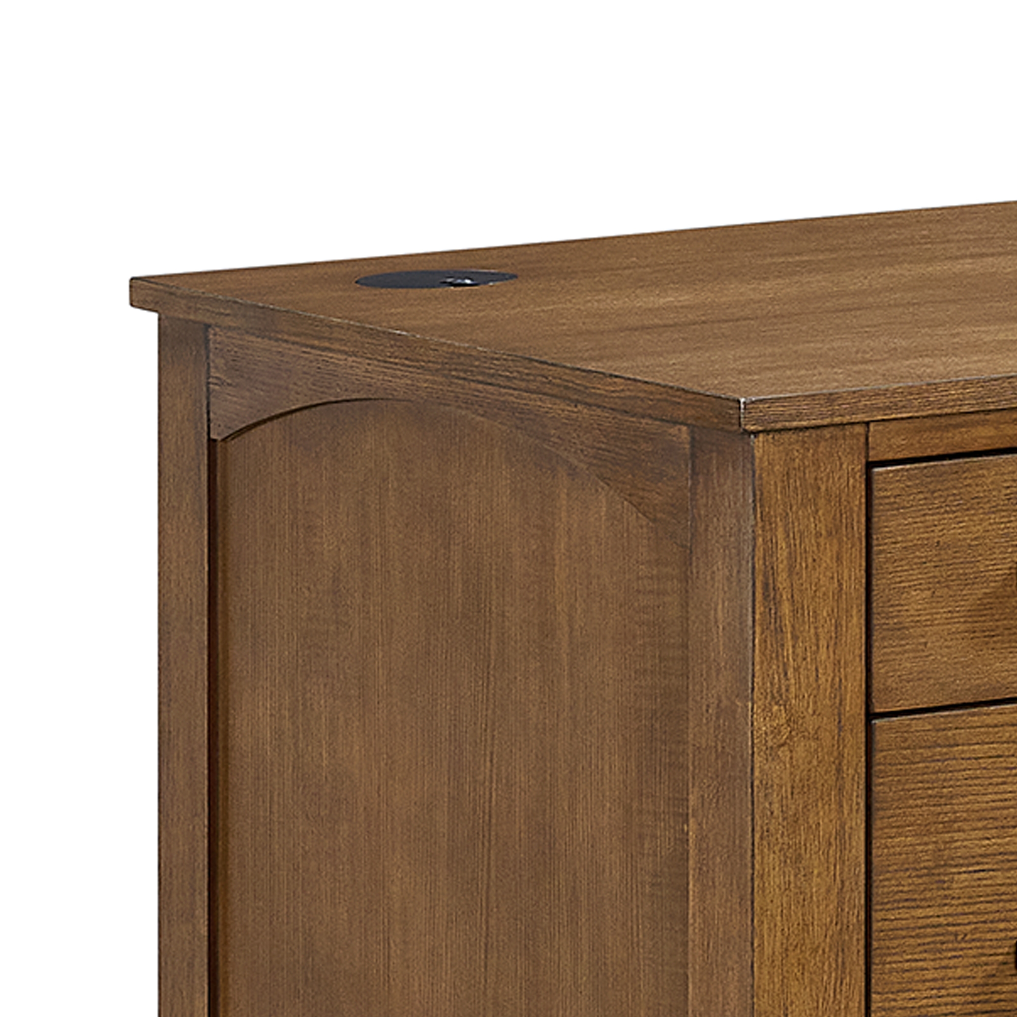Elements International Portico Half-Pedestal Desk