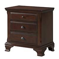 Nightstand with 3 Drawers