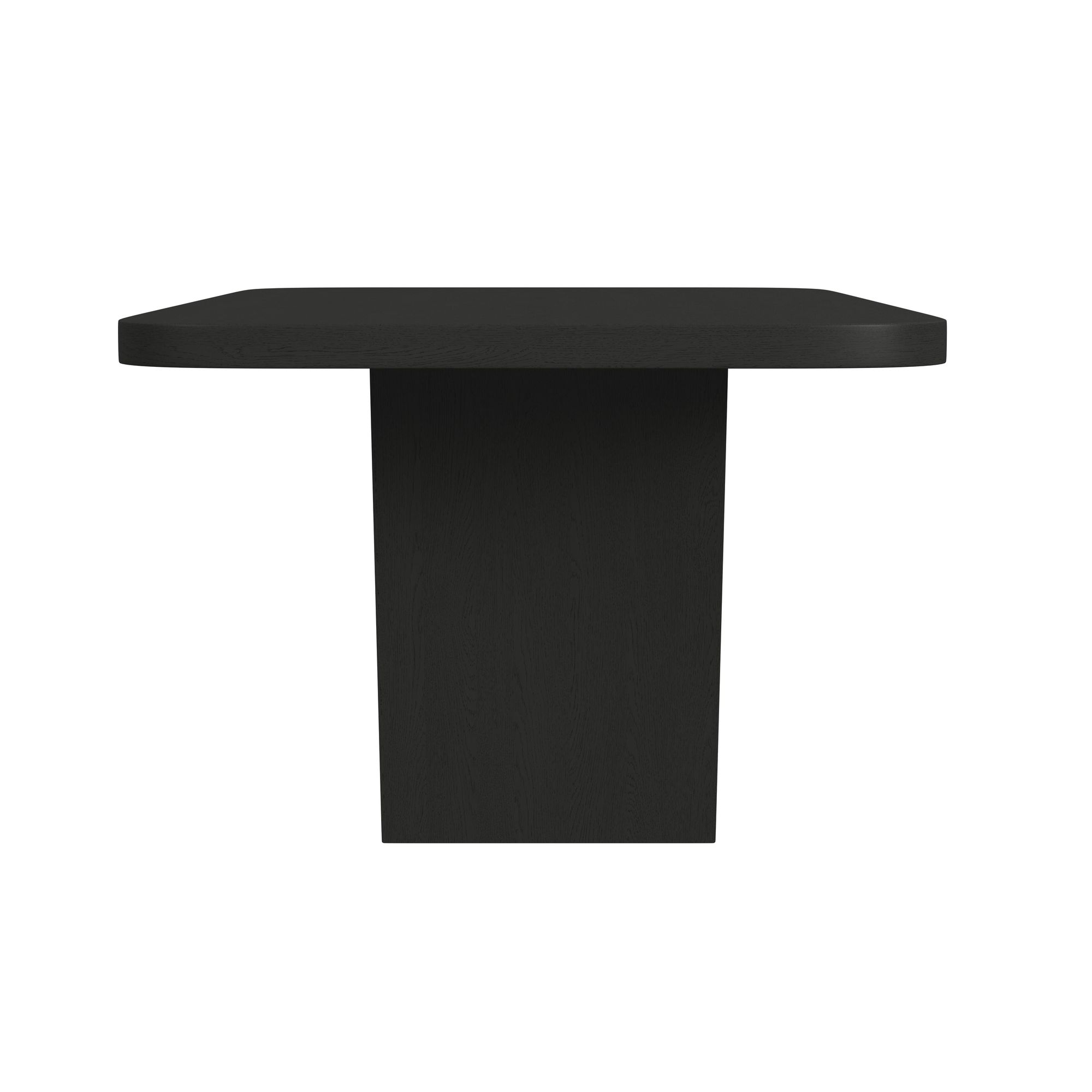 Elements International Ridgemont Rectangular Dining Table In Black With Grain