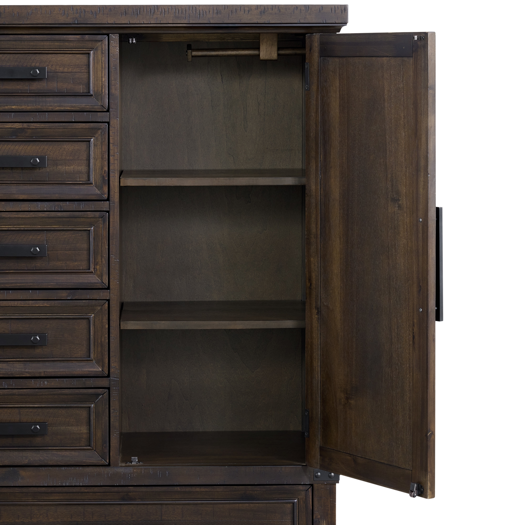 Elements International Colorado City 6-Drawer Door Chest