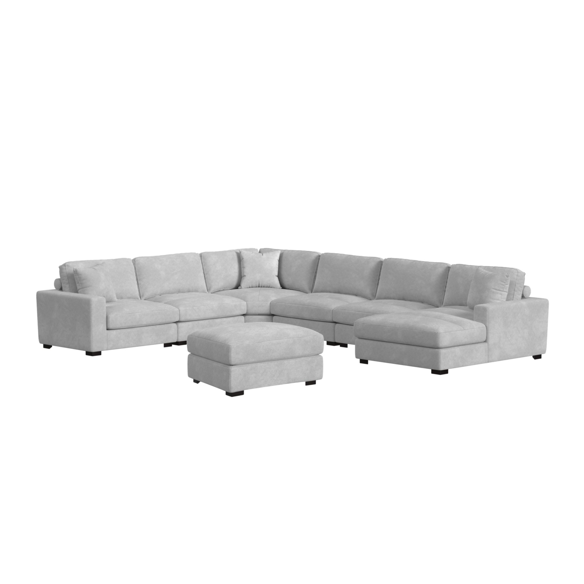 Elements International Arizona Modular 7-Piece Sectional