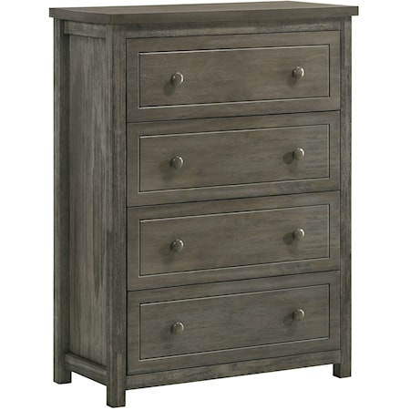 Transitional 4-Drawer Bedroom Chest