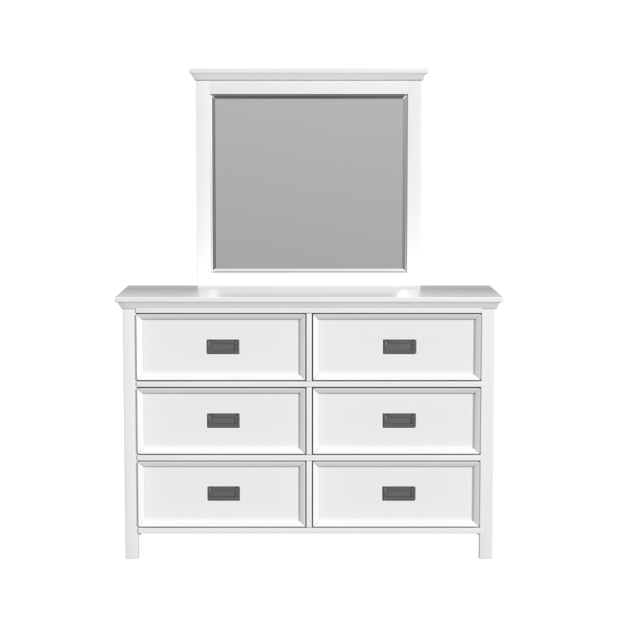 Dresser and Mirror Set