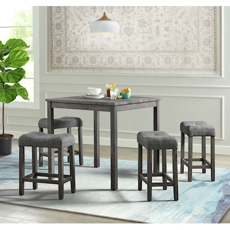 Transitional 5-Piece Counter Set