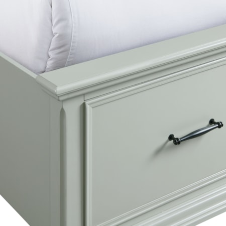 Queen Platform Storage Bed