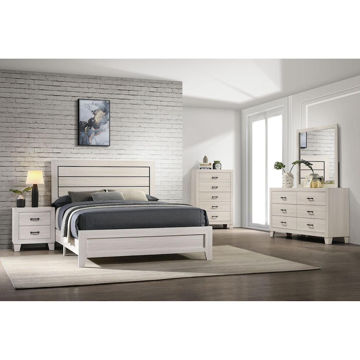 Elements International Makayla Queen Bedroom Group