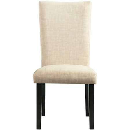 Contemporary Set of 2 Upholstered Side Chairs