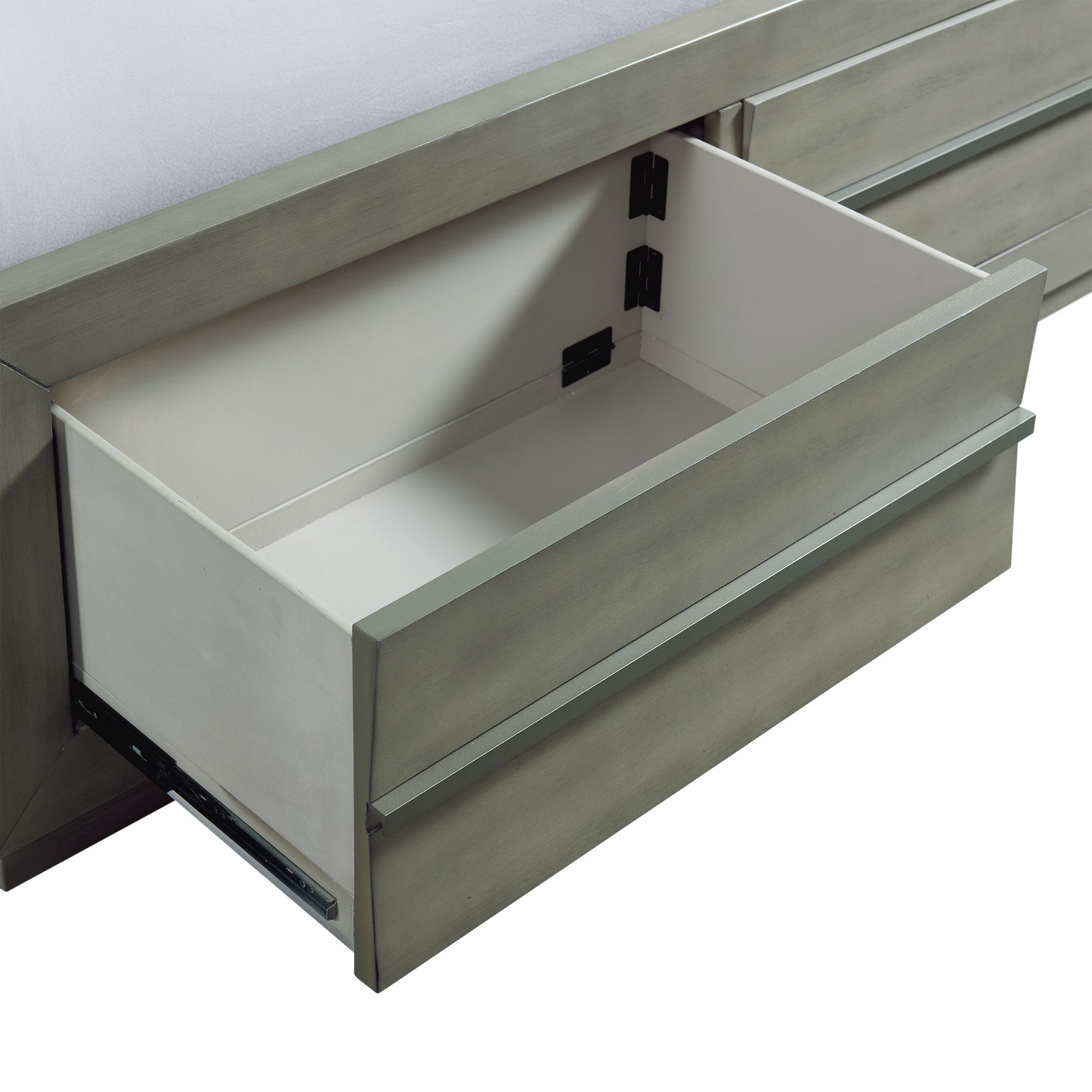 Elements International Zig Queen Platform Bed