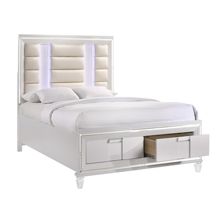 Queen Bed White