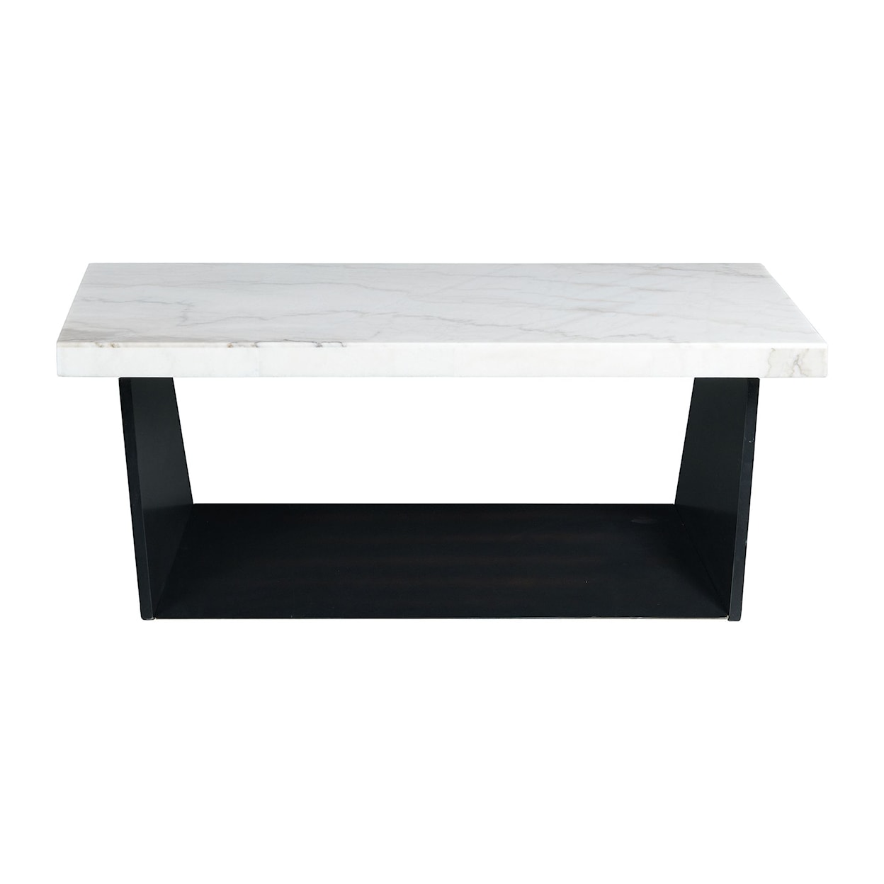 Elements International Beckley Coffee Table with Marble Top