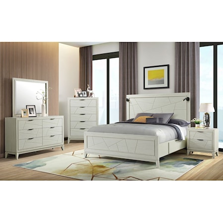 Contemporary 5-Piece King Bedroom Set with Storage Bed