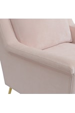 Elements Cambridge Uph Mid Century Modern Chair w/ Gold Legs