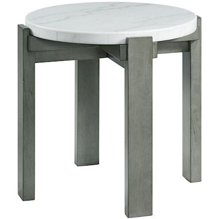 Contemporary Round End Table