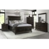 Elements International Siesta SIESTA BLACK 4 PC QUEEN BEDROOM SET |