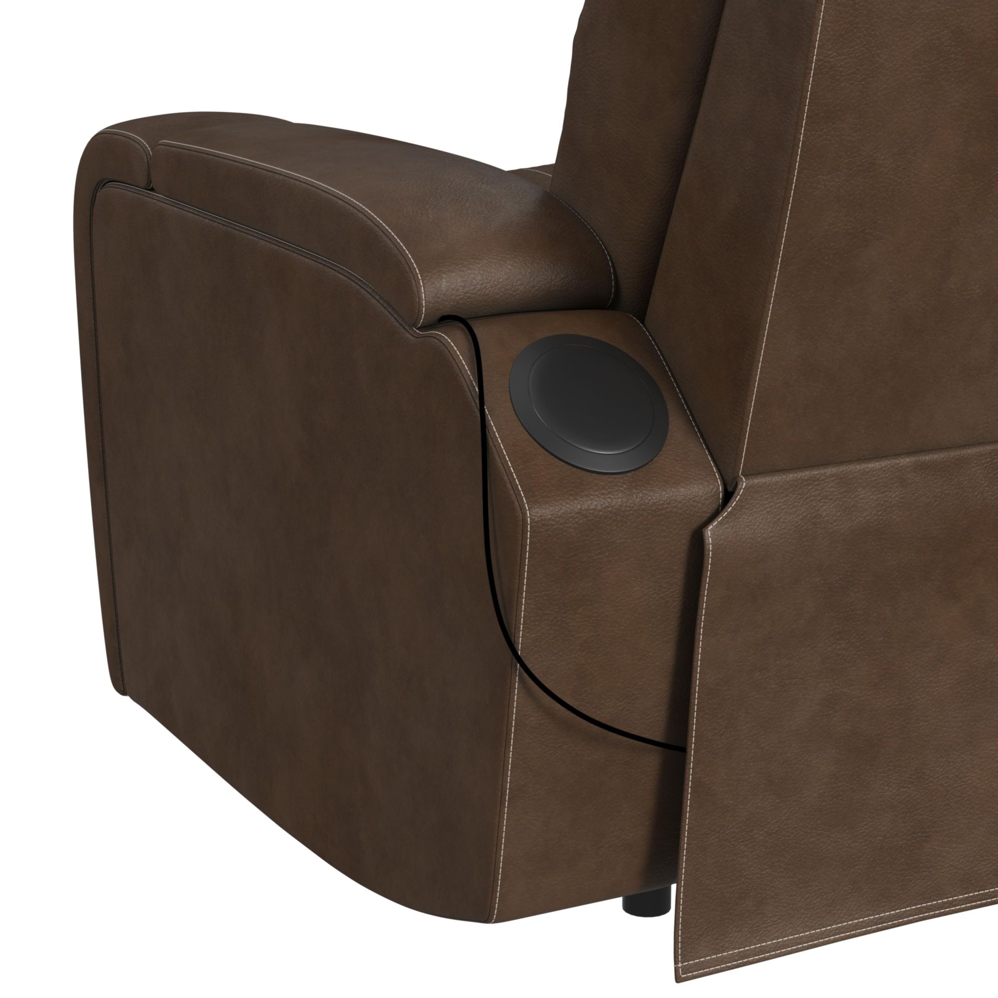 Elements International Bonanza Triple Power Sofa with Massage Features