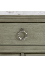 Elements International Kendari Transitional 9-Drawer Dresser with White Marble Top 