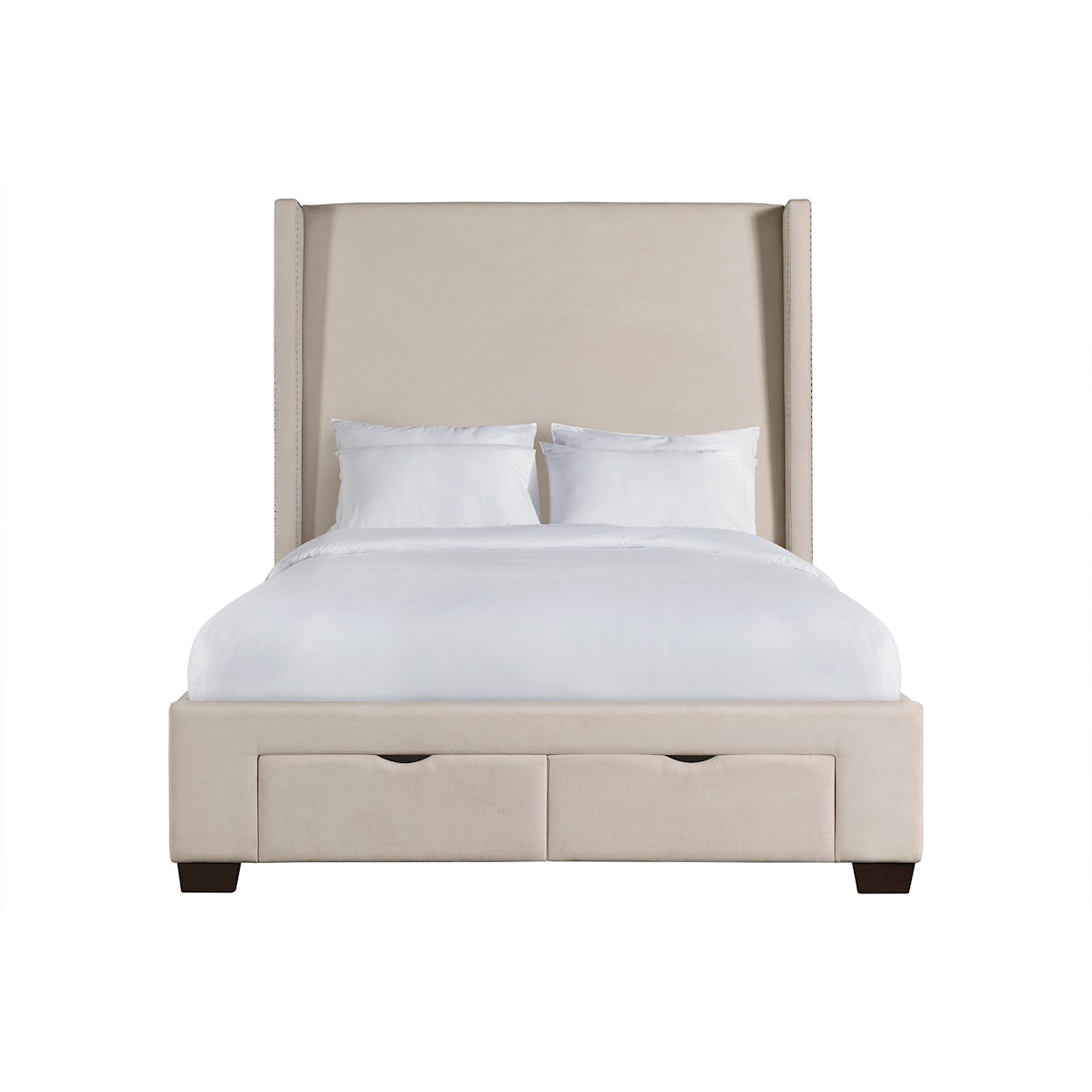 Elements International Magnolia Queen Upholstered Storage Bed