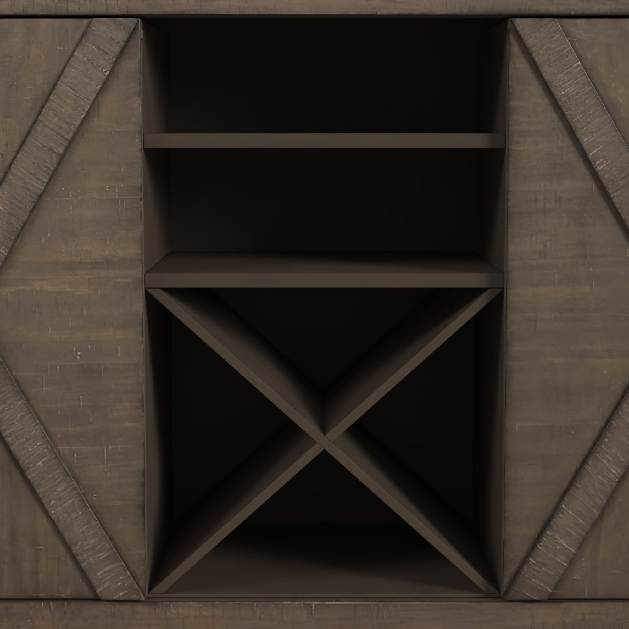 60" Two-Door Server w/Felt-Lined Drawers