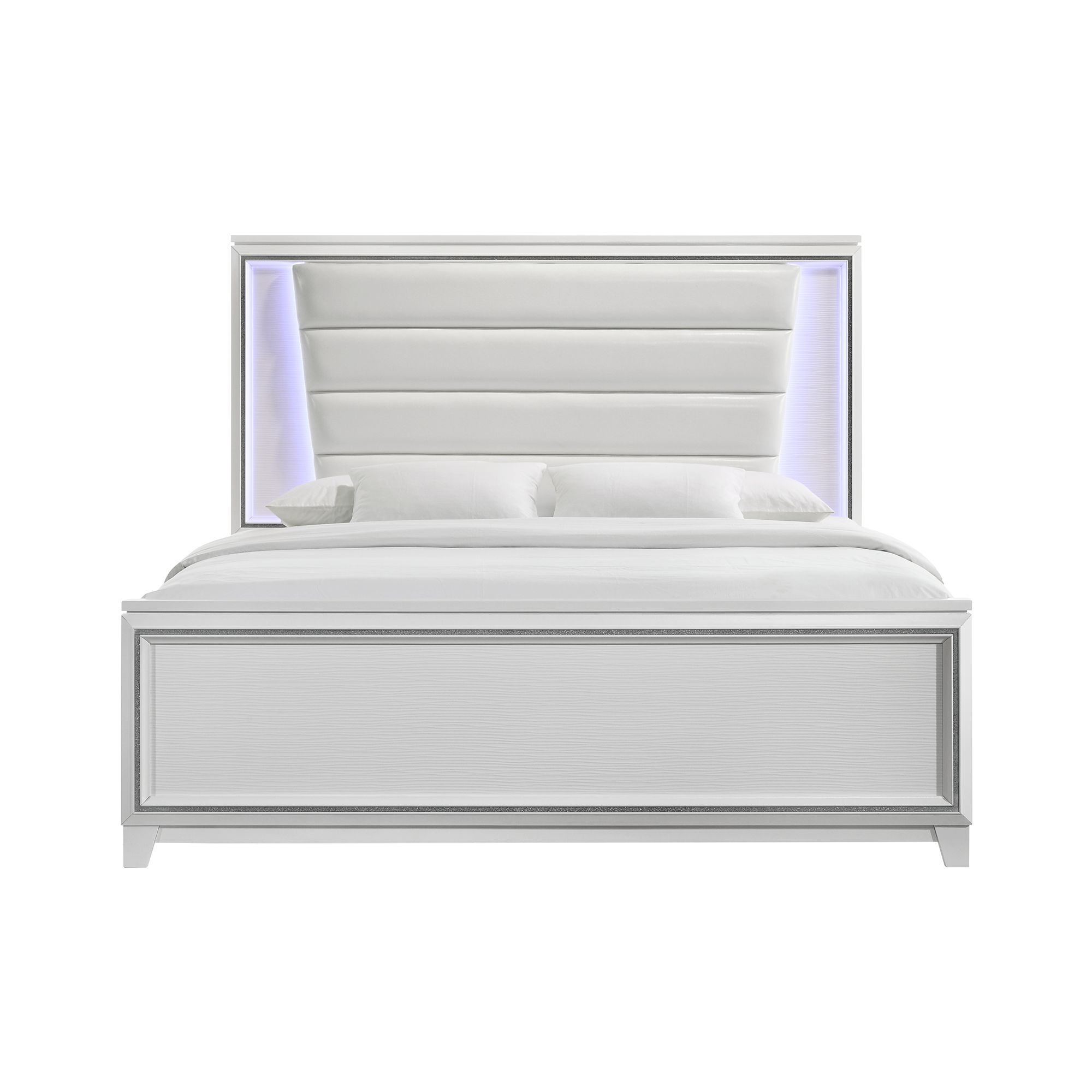 Elements Moondance B.12627.KB Transitional King Panel Bed With LED ...