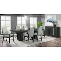 Transitional 7-Piece Dining Set