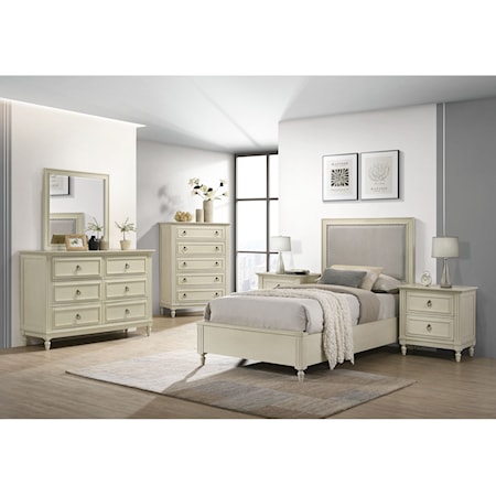 Transitional 5-Piece Twin Bedroom Set