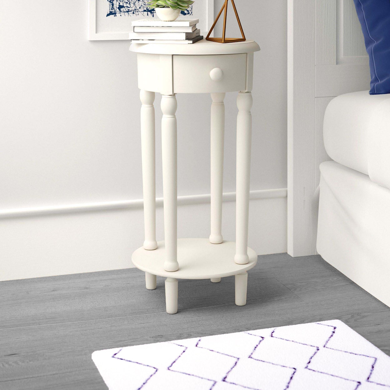 Elements International Nico Chairside Table