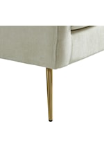 Elements Cambridge Uph Mid-Century Modern Chair with Gold Legs
