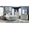 Elements International Slater Queen Platform Storage Bed