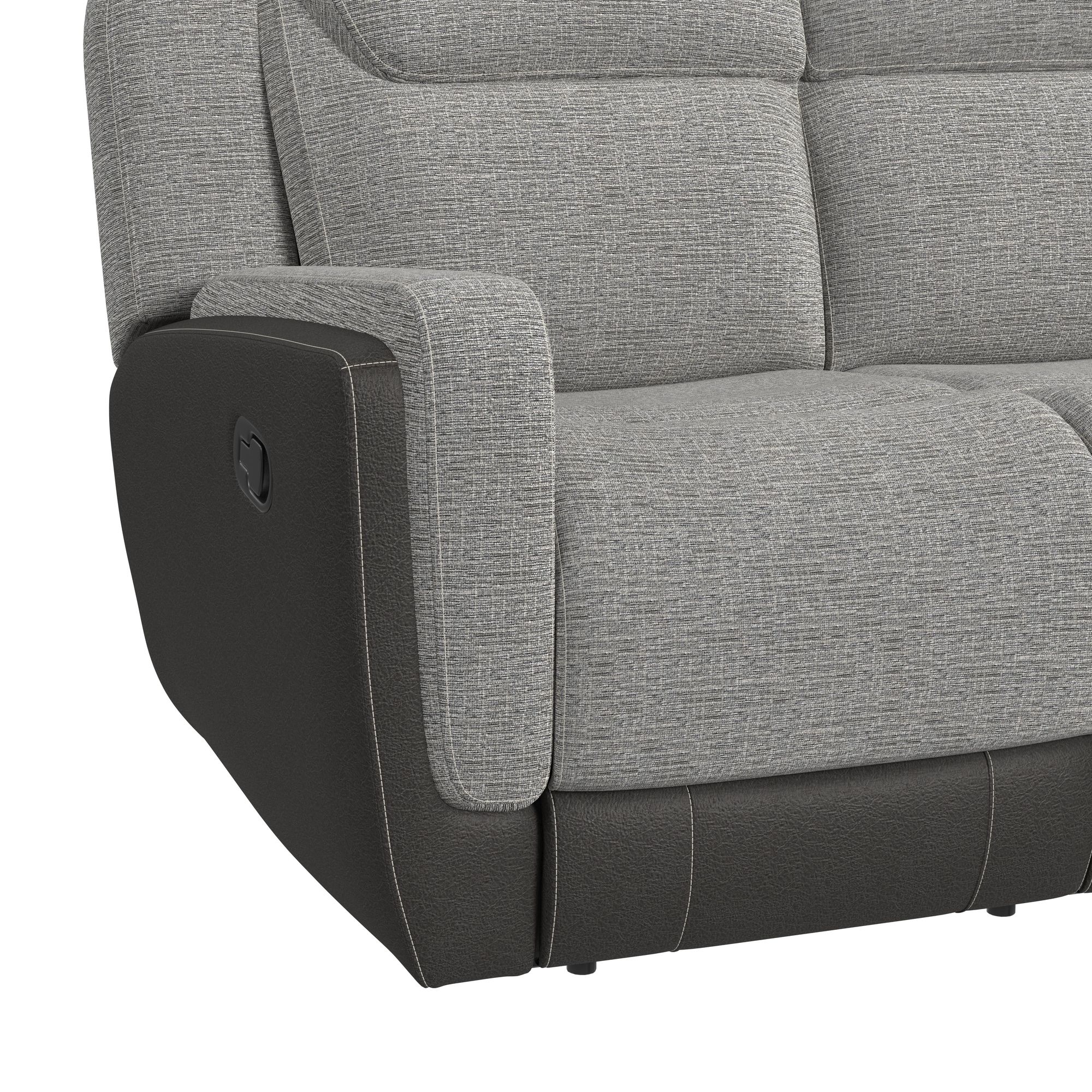 Elements International hornet Hornet Motion Sofa In Rancho Grey