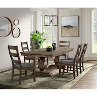 Transitional 7-Piece Dining Set