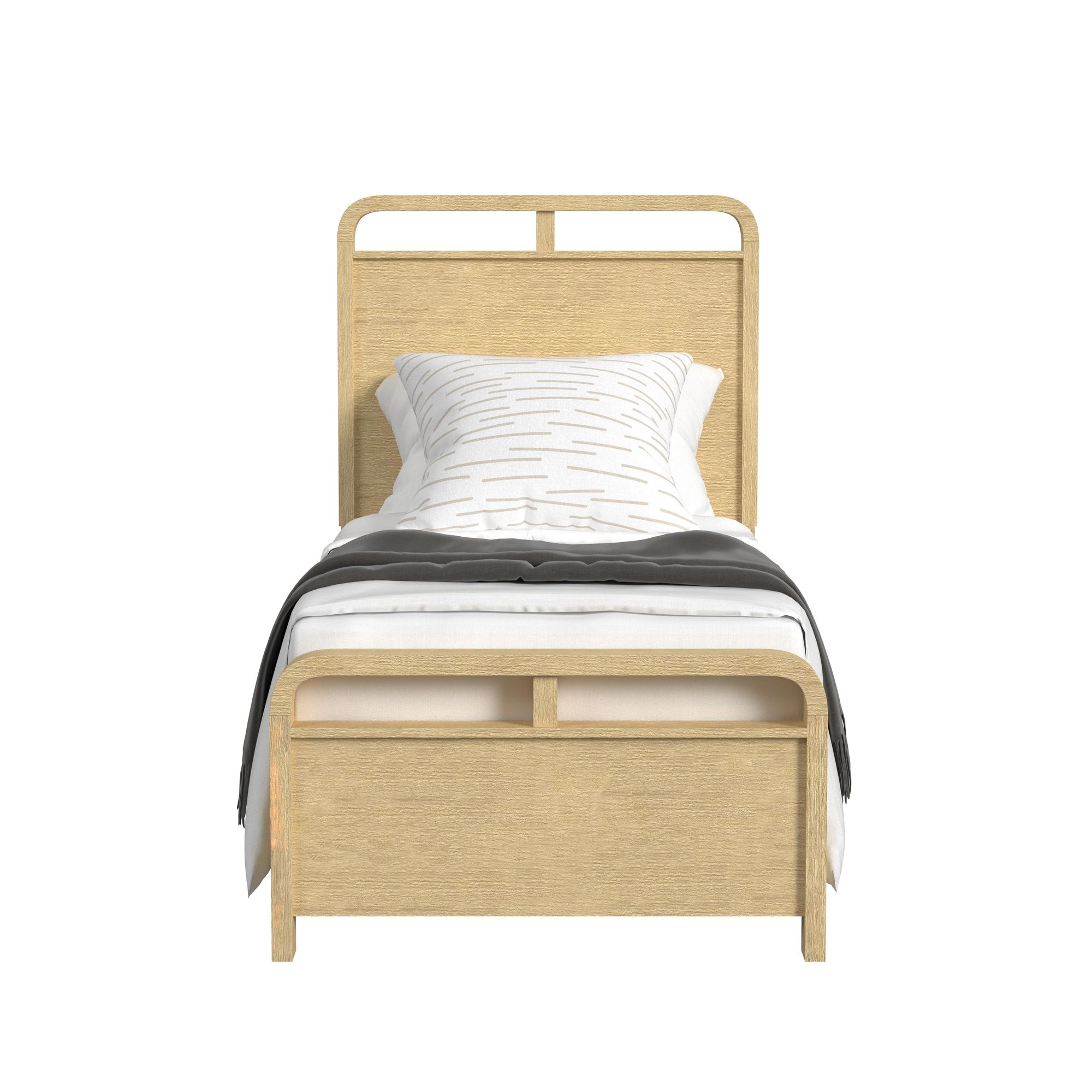 Twin Panel Bed In Natural