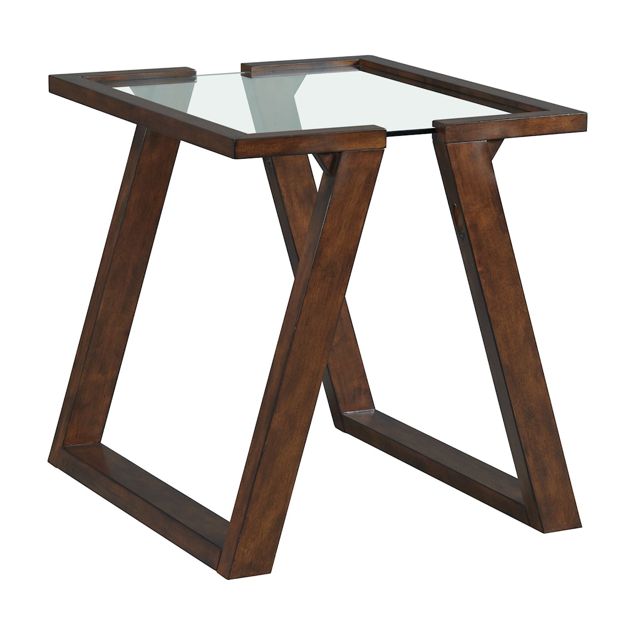 Elements Kieran Rectangular End Table in Dark Espresso