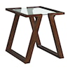 Elements International Kieran Rectangular End Table in Dark Espresso