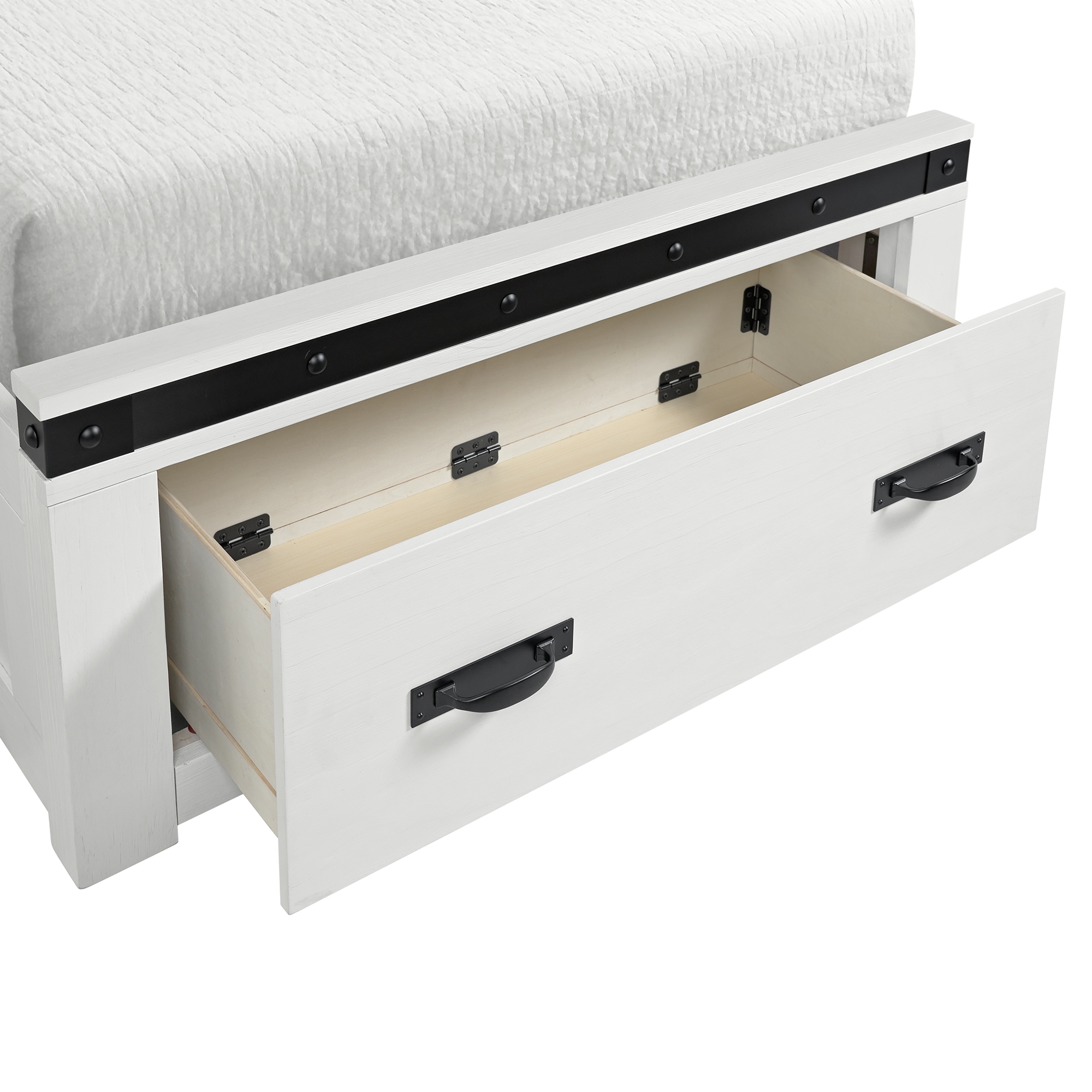 Elements International Wade Twin Platform Storage Bed