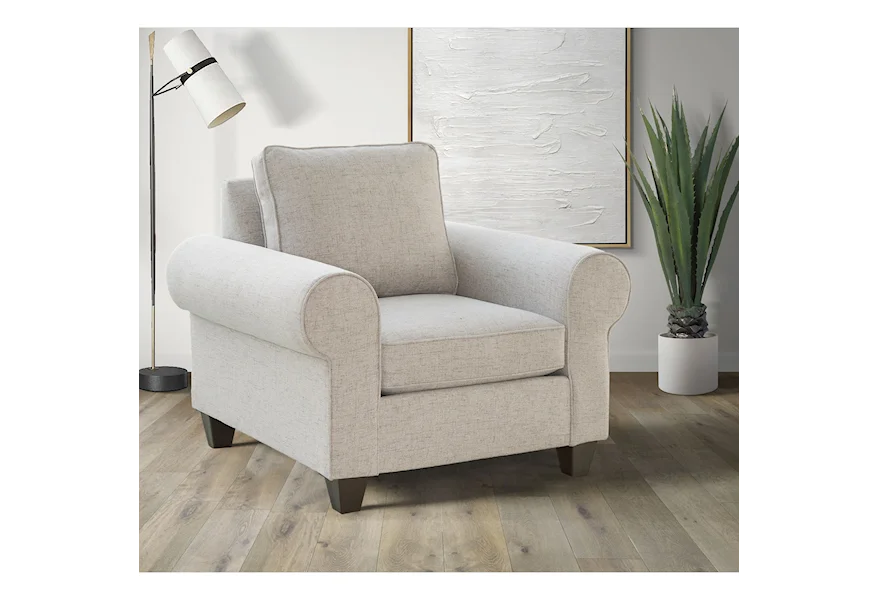705 Accent Chair with Rolled Arms by Elements International at Lynn's Furniture & Mattress