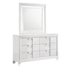 Elements International Twenty Nine Youth Dresser & Mirror Set White