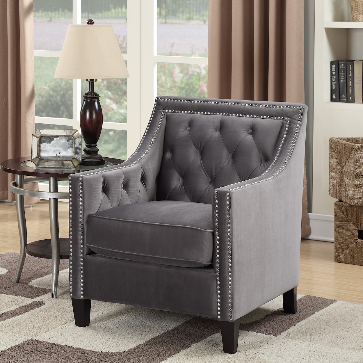 Elements International Tiffany Accent Chair