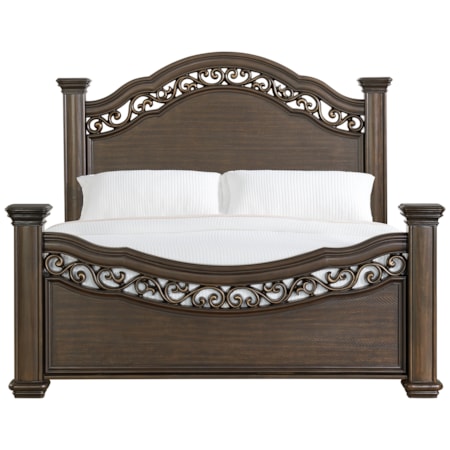 Brunswick King Panel Bed In Mahogany