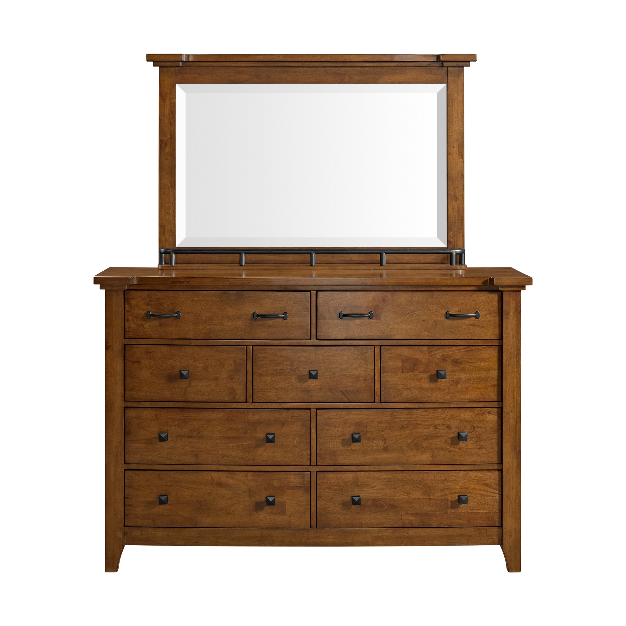 Dresser and Mirror Set