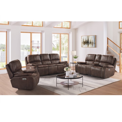 Transitional 3-Piece Living Room Set