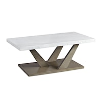 GRETNA WHITE COFFEE TABLE |