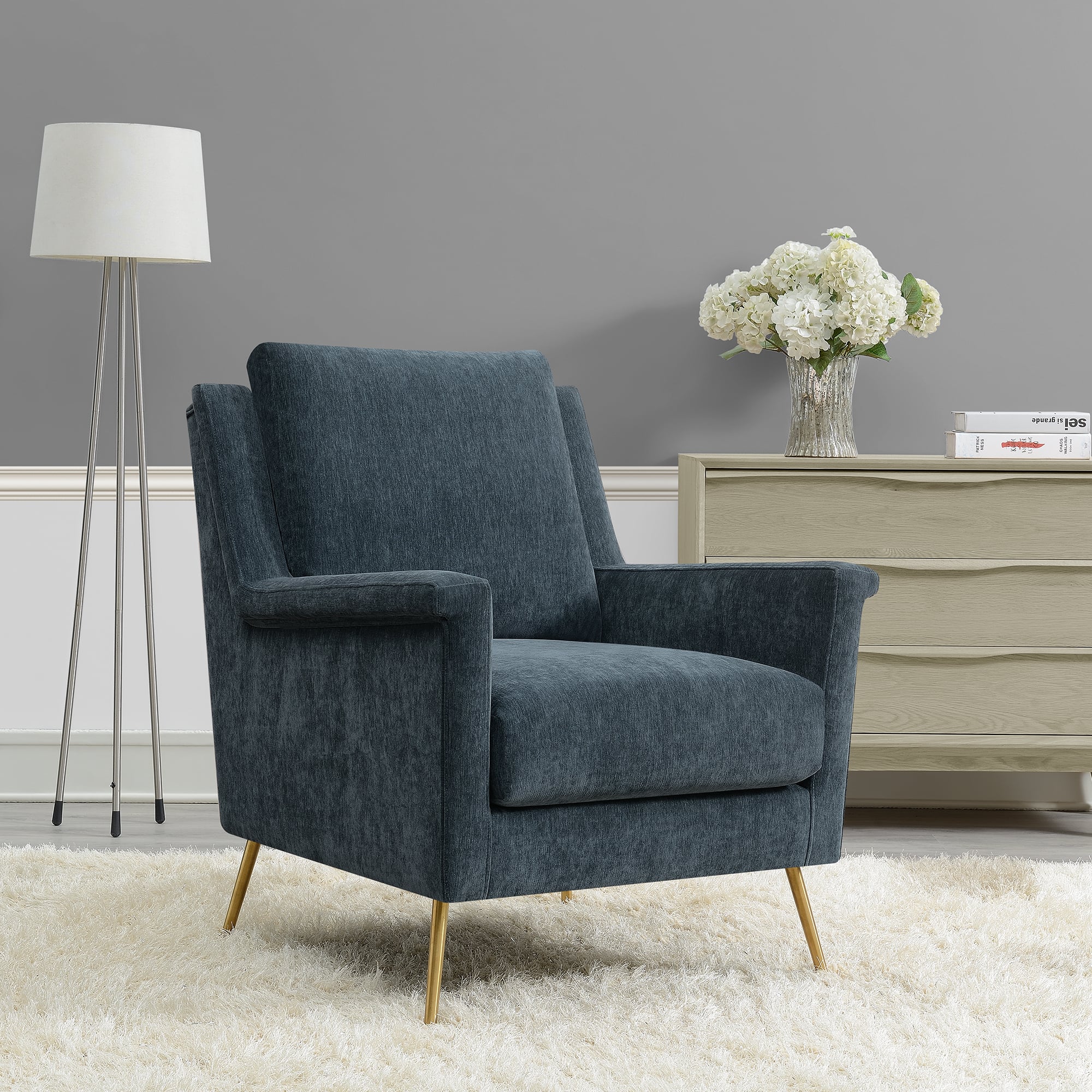 Elements International Cambridge Uph Accent Chair