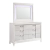 Elements International Twenty Nine Dresser & Mirror Set White