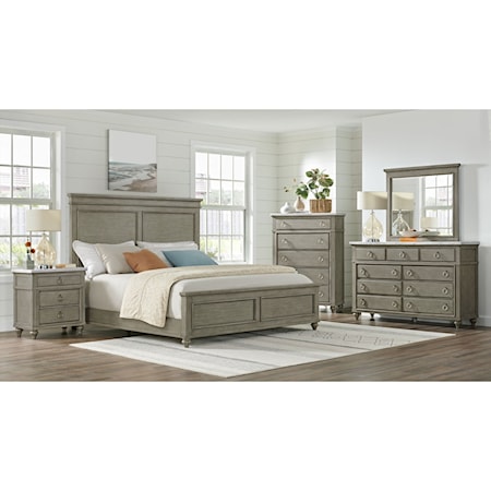 Transitional 5-Piece King Bedroom Set