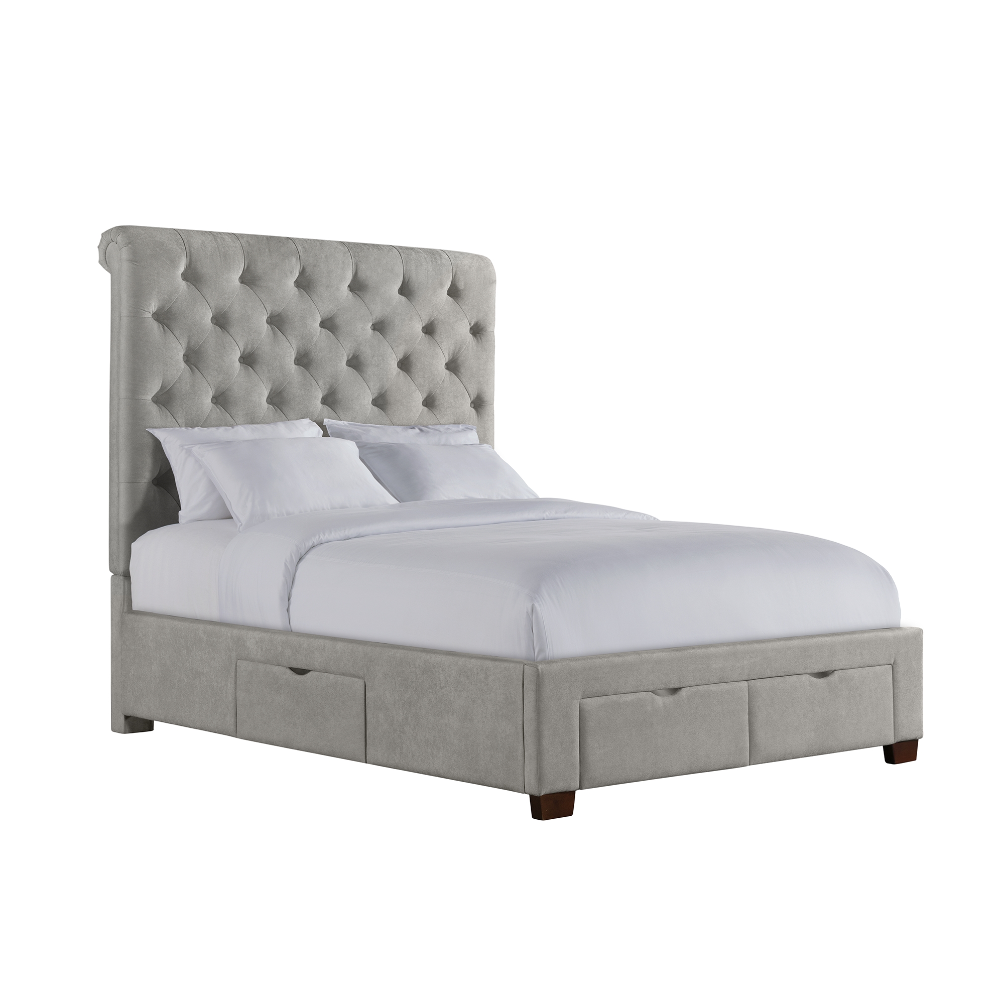 Queen Upholstered Storage Bed