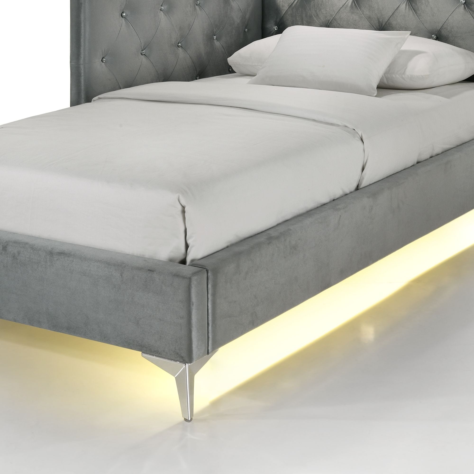 Anna 80656 ANNA GREY FULL CORNER BED WITH USB | | 7 Day