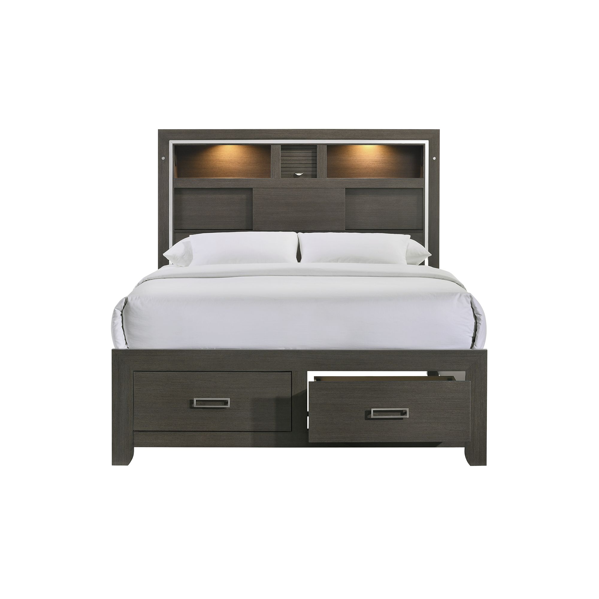 Queen Platform Storage Bed