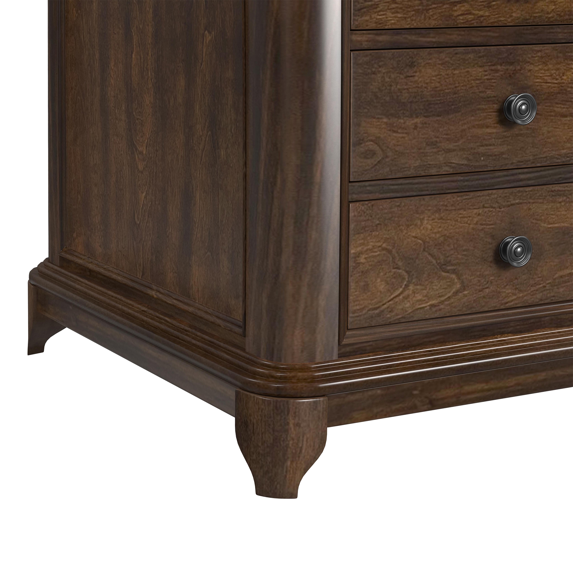 Elements International Phillipe 3-Drawer Nightstand