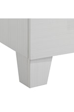 Elements International Belinda Glam 5-Drawer Bedroom Chest with Tapered Feet