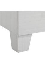 Elements International Belinda Glam 2-Drawer Nightstand with Tapered Feet